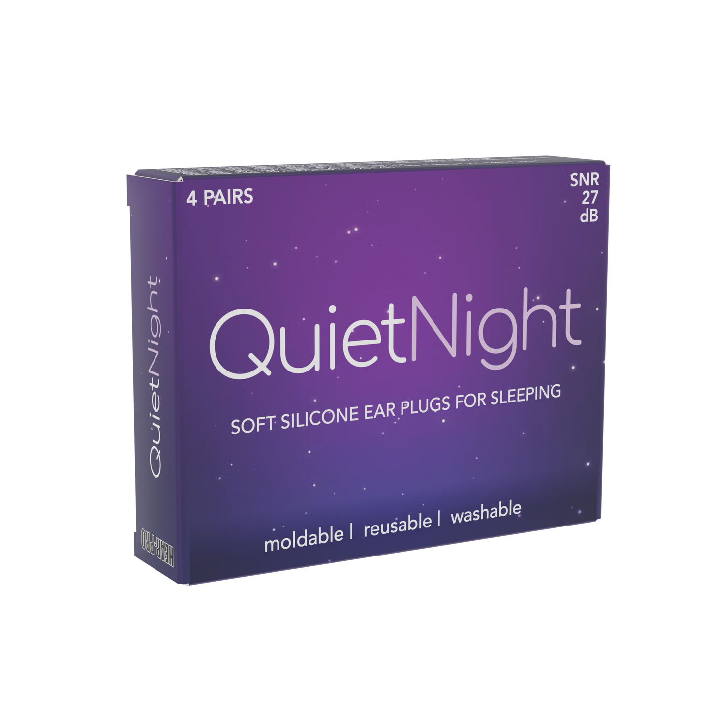 HEAR-PRO QuietNight Silicone Ear Plugs – Reusable, Mouldable Sleep Plugs (Multiple Pack Sizes) | X-Stop