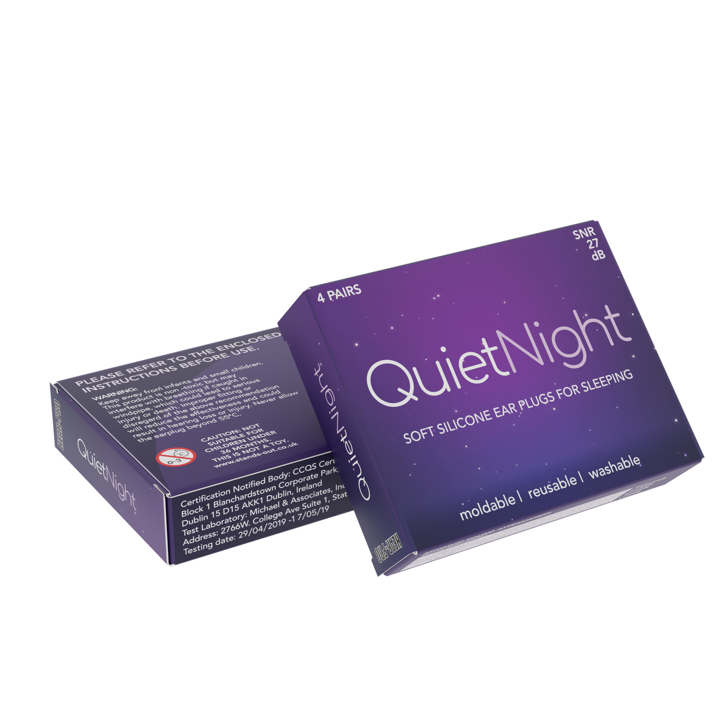 HEAR-PRO QuietNight Silicone Ear Plugs – Reusable, Mouldable Sleep Plugs (Multiple Pack Sizes) | X-Stop