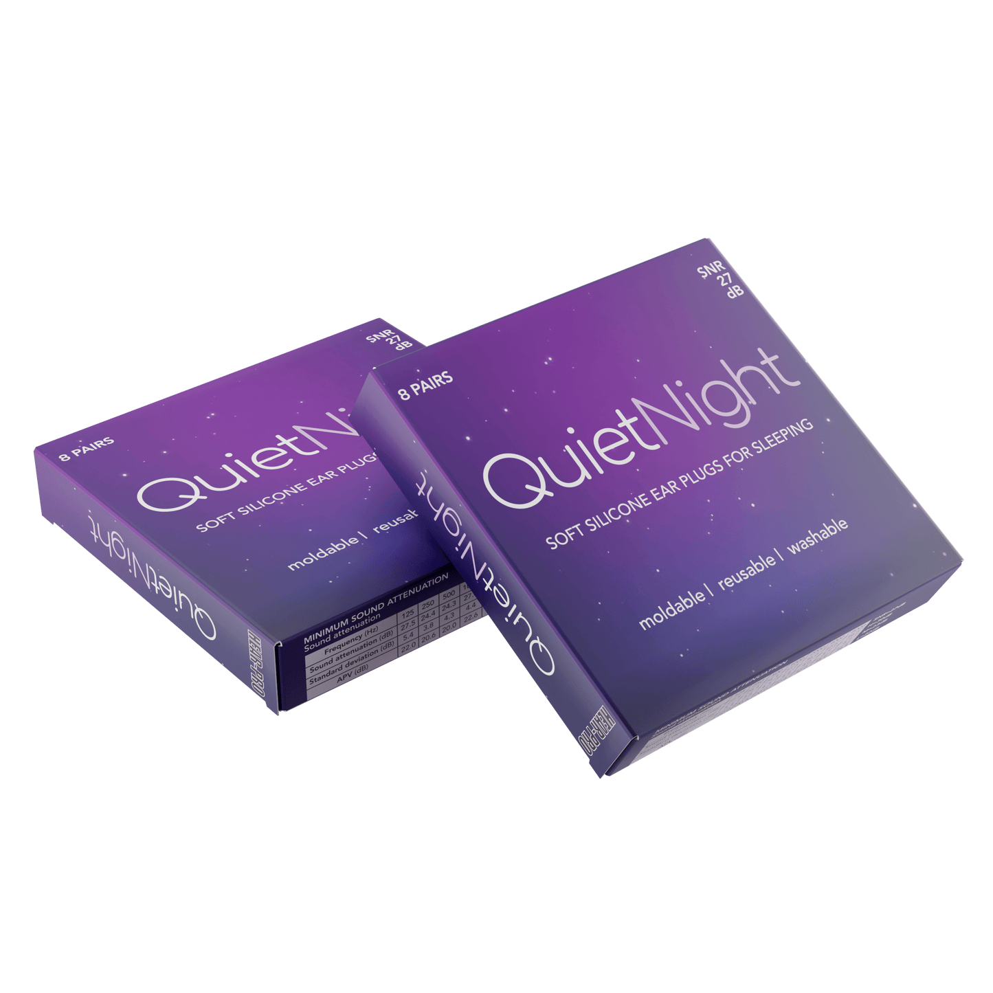 HEAR-PRO QuietNight Silicone Ear Plugs – Reusable, Mouldable Sleep Plugs (Multiple Pack Sizes) | X-Stop