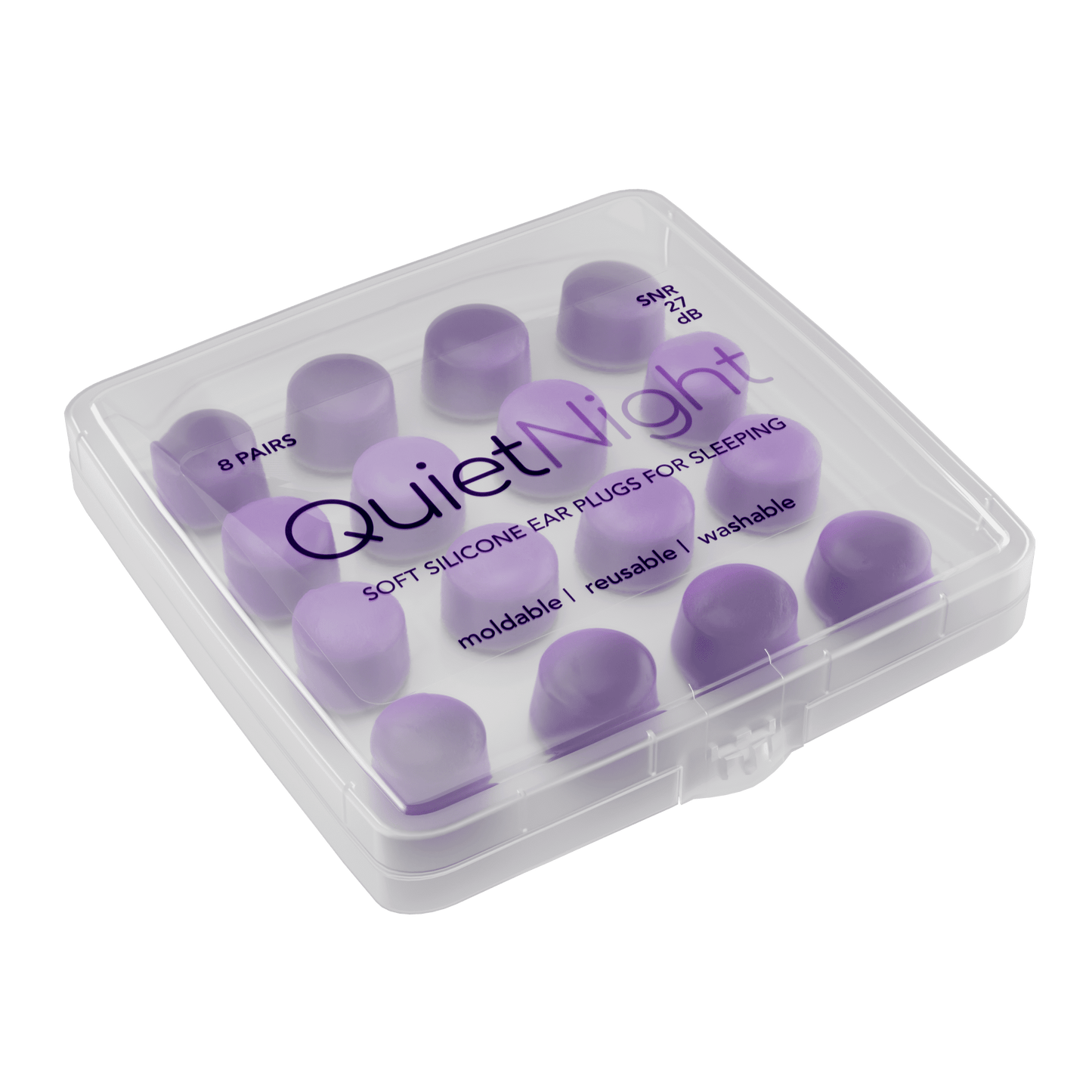 HEAR-PRO QuietNight Silicone Ear Plugs – Reusable, Mouldable Sleep Plugs (Multiple Pack Sizes) | X-Stop