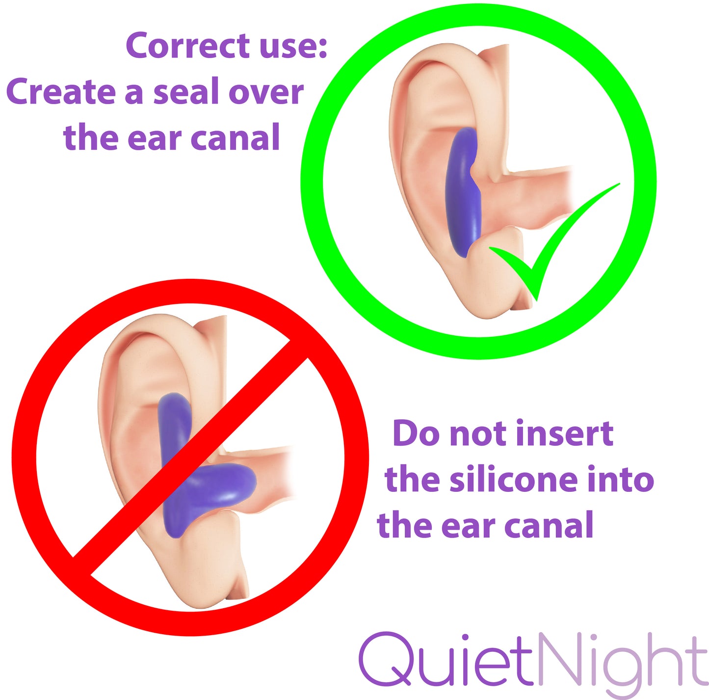 HEAR-PRO | QuietNight Silicone Ear Plugs – Reusable, Mouldable Sleep Plugs (1 pack of 8 - 4 pairs)