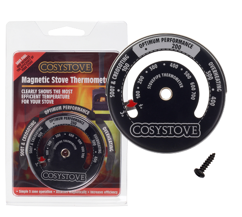 Cosystove Heat Powered Stove Pipe Thermometer | X-Stop