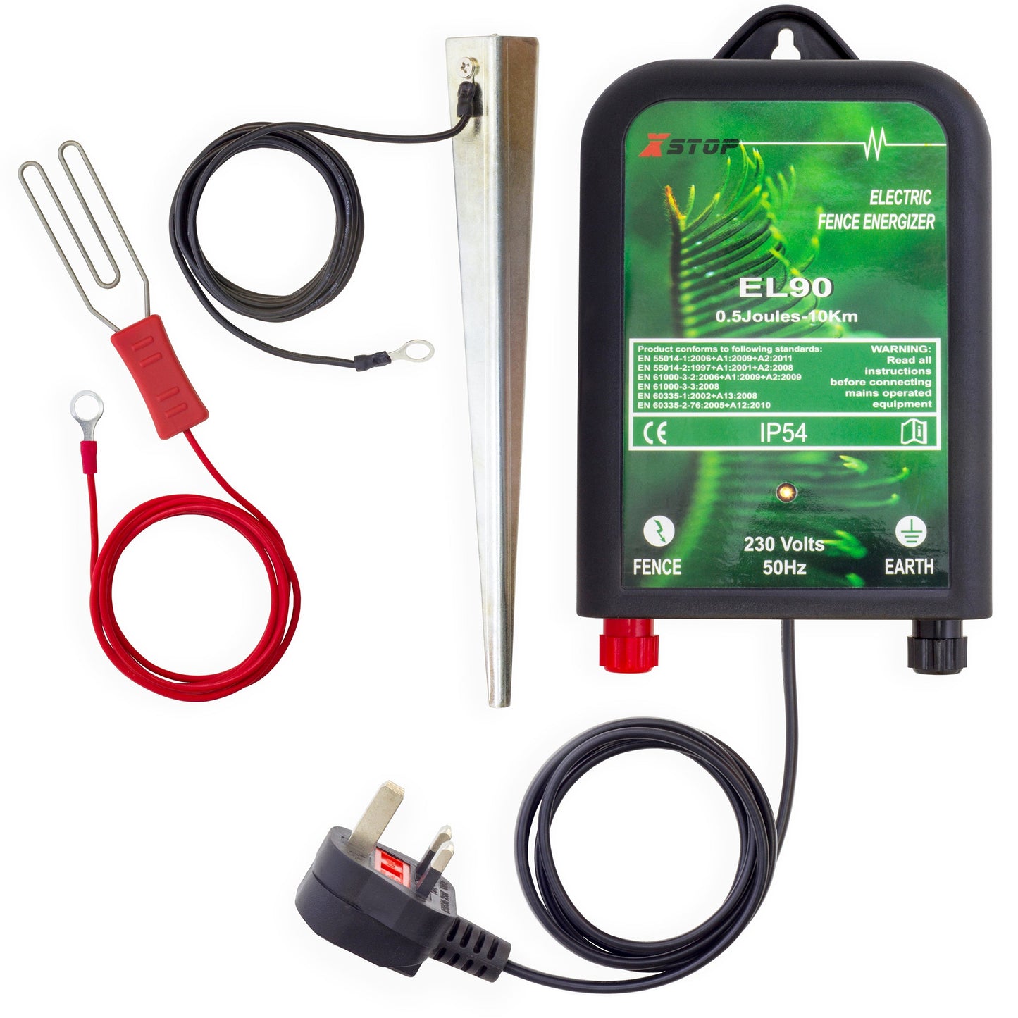 EL90 230v Mains Powered Electric Fence Energiser 0.5J - 10Km