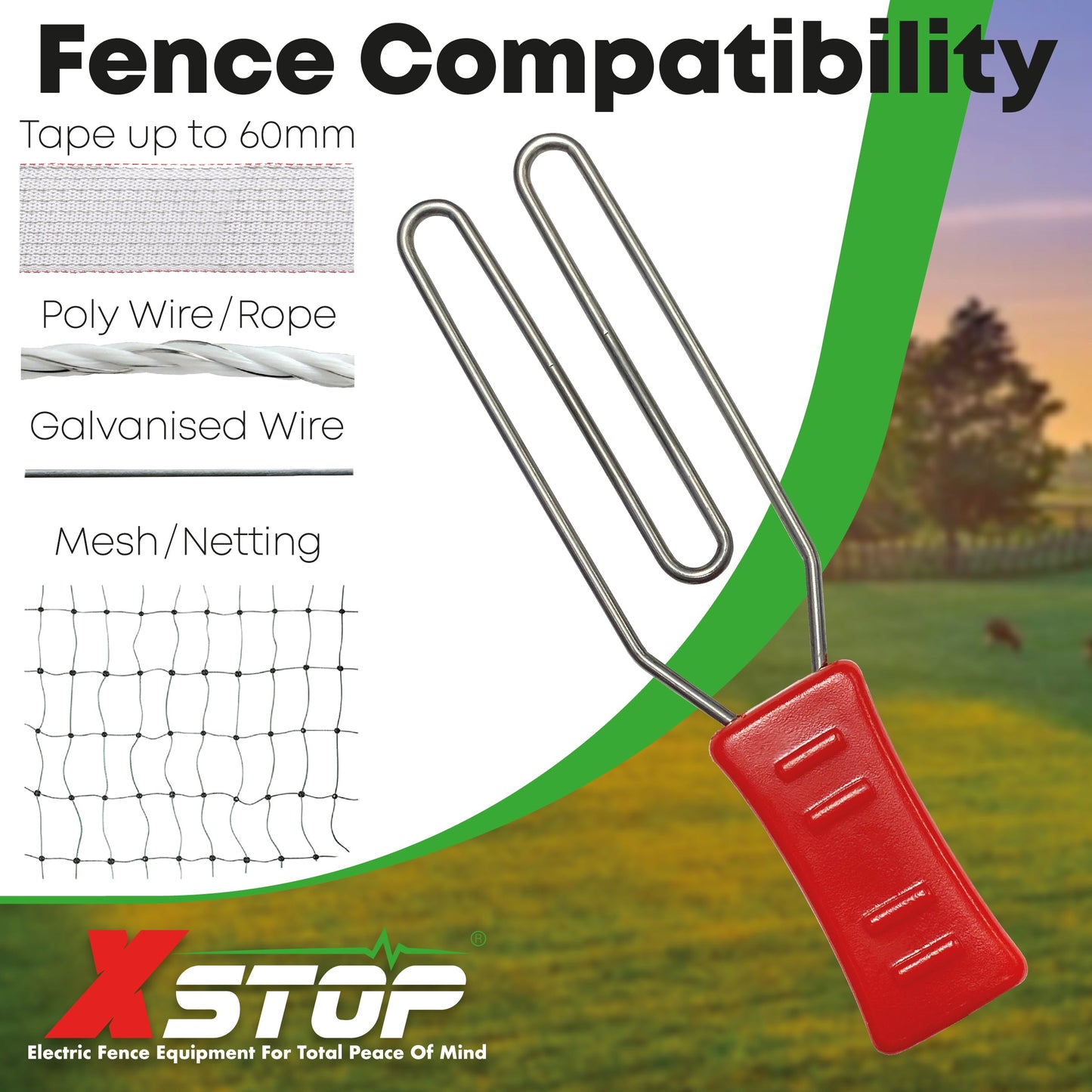 Solar 0040 Solar & Battery Powered Electric Fence Energiser .04J - 2Km | X-Stop