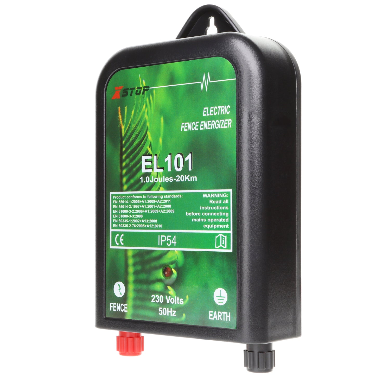 EL101 230v Mains Powered Electric Fence Energiser 1.0J - 20km | X-Stop