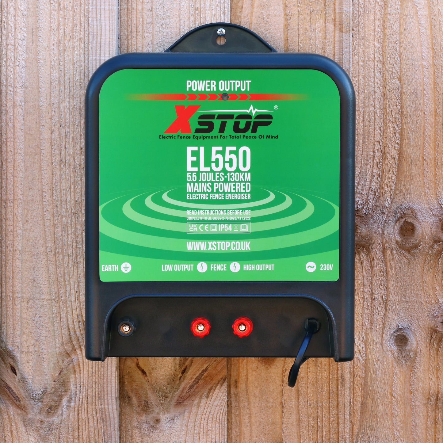 X-Stop EL550 230v Mains Powered Electric Fence Energiser 5.5J - 130Km