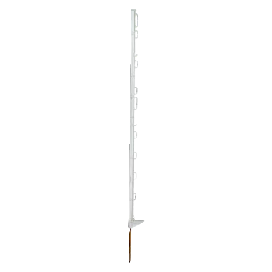 Hotline 105cm White Plastic Fence Posts - Pack of 10