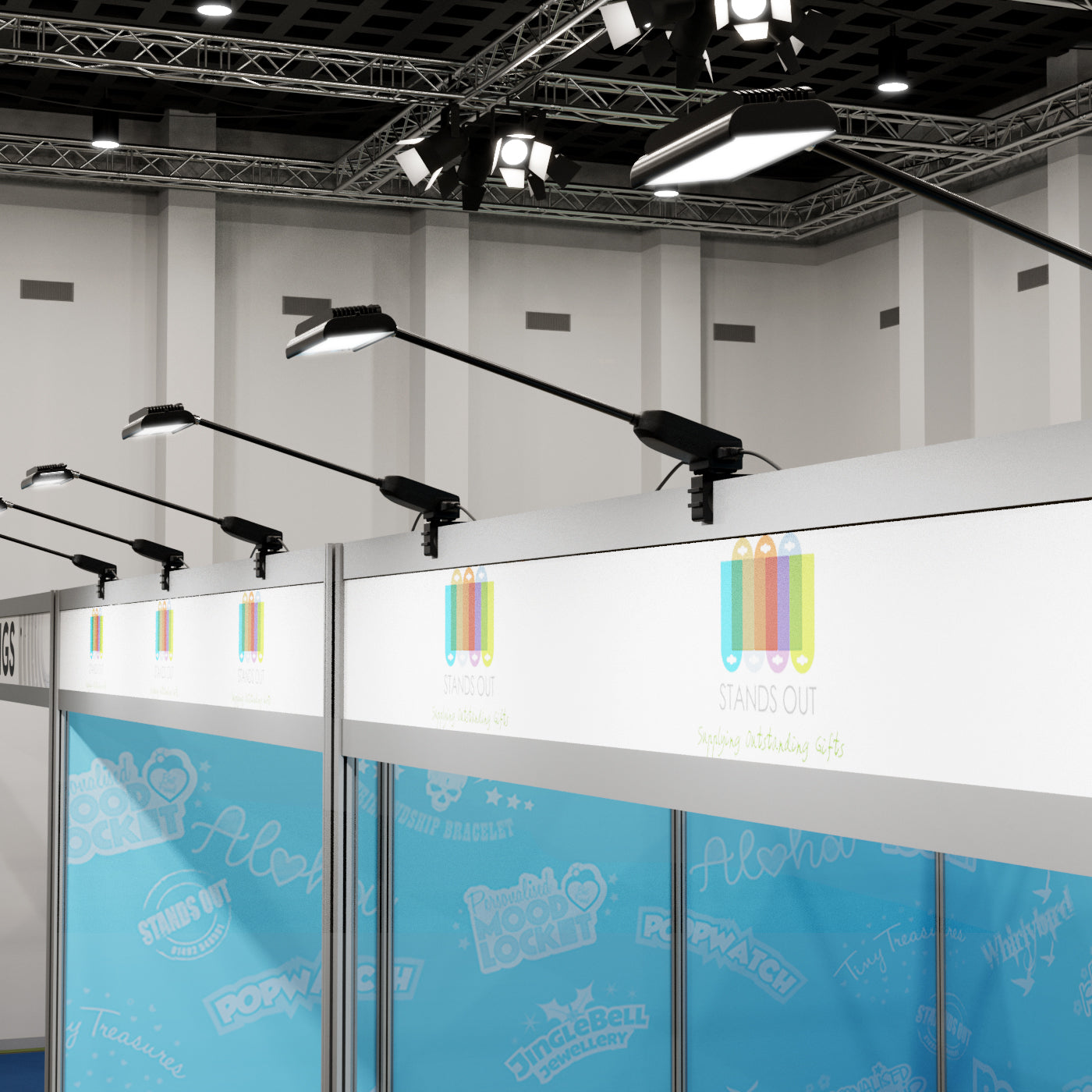 High Brightness Low Profile Exhibition Lights | 6500k Cool White Colour Temperature