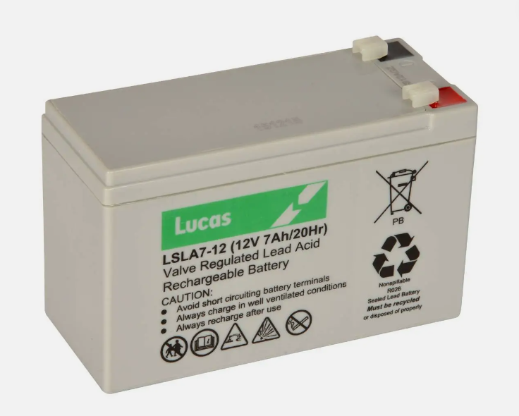 Lucas LSLA7-12 12 Volt, Sealed Lead Acid Battery | X-Stop