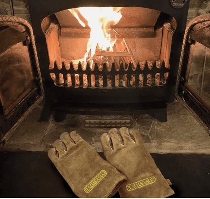 Cosystove Full Leather Heavy Duty Heat Resistant Gloves | X-Stop
