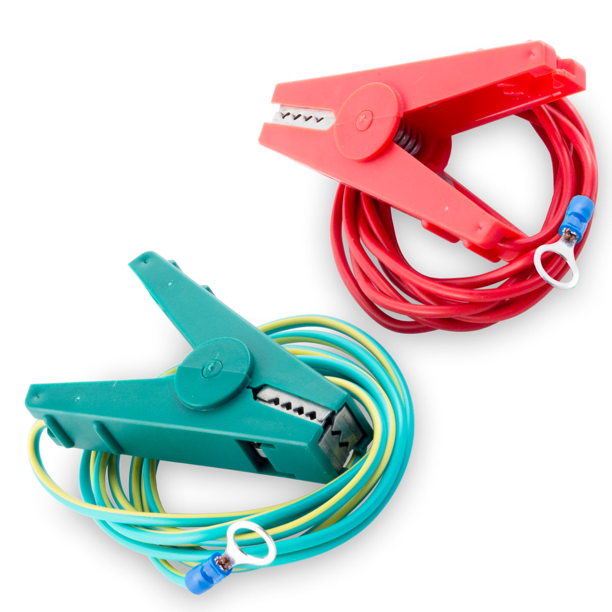 Pair of Earth and Fence Connection Cables with Crocodile Clips
