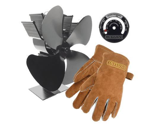 Cosystove Fan, Gloves & Thermometer | Bundle | X-Stop