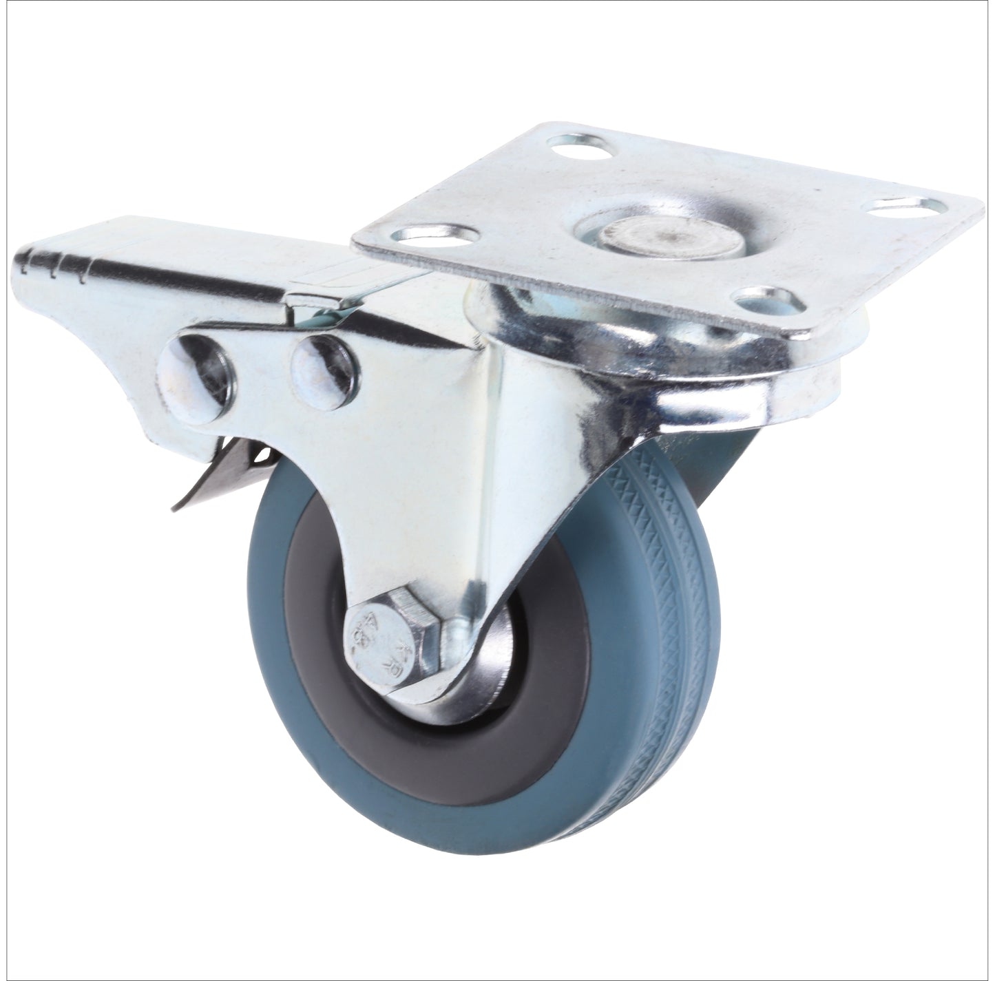50mm Metal Framed 360° Swivel Caster Wheels with Brake | Single
