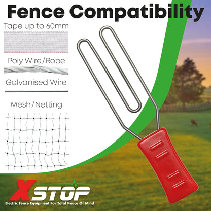 Solar 0040 Solar & Battery Powered Electric Fence Energiser .04J - 2Km | X-Stop