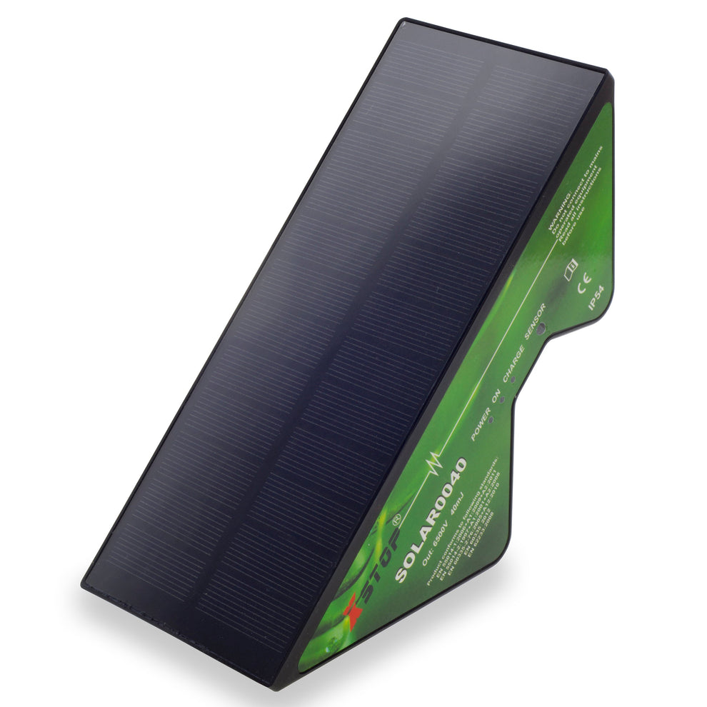 X-Stop Solar 0040 Solar & Battery Powered Electric Fence Energiser .04 ...